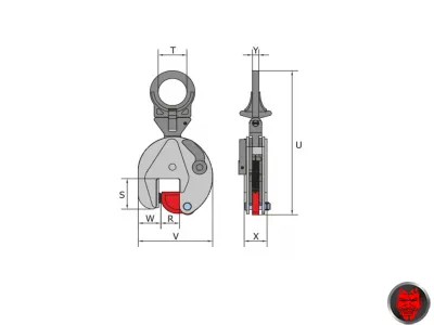 Blechgreifer Typ VCW-R, VCEW-R