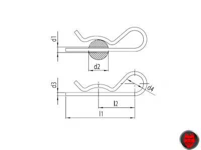 Federstecker einfach 
