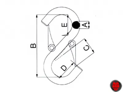 Weber Metall S-Haken Mehrzweckbügel H 11,5 schwarz - gebar