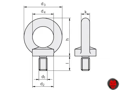 Ringschraube DIN 580