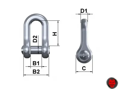 Schäkel Typ DIN 82101 B