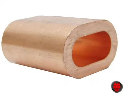 Kupfer-Pressklemme oval